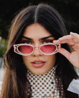Aaliyah Rhinestone Sunglasses