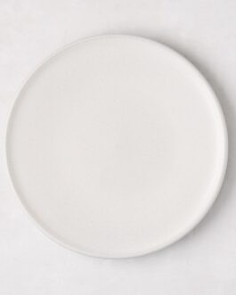 Matte White Stoneware Salad Plate