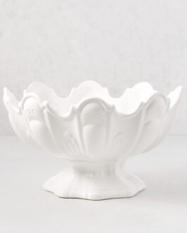 Medium Ceramic Scallop Serve Bowl