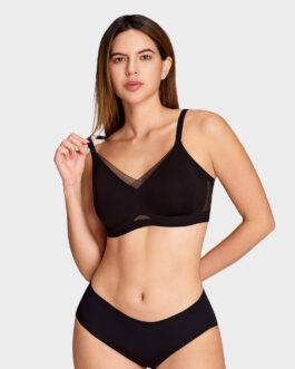 Mesh Crossover Wireless Lift Bra