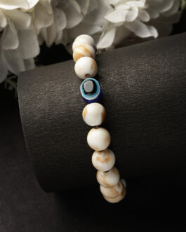 Unisex marble evil eye adjustable bracelet