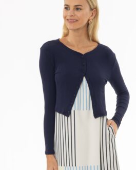 Navy Basic Cardigan
