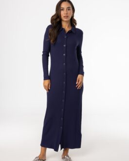 Navy Cardi Maxi Dress