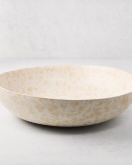 Natural Nuno Splatter Stoneware Serve Bowl