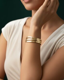 Women Premium Bangle-Style Cuff Bracelet