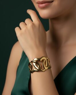 Women Premium Gold-Plated Bangle-Style Bracelet