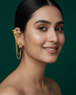 Women Gold Plated Kashmiri Earrings