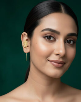 Women Trendy Style Gold Plated Ear Cuff