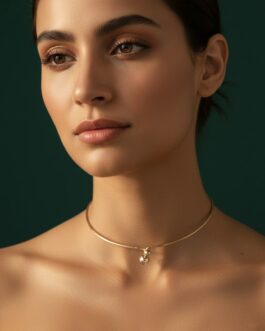 Women Trendy Brass-Plated Choker Necklace
