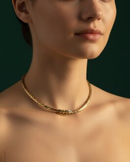 Women Golden Snake Style Necklace