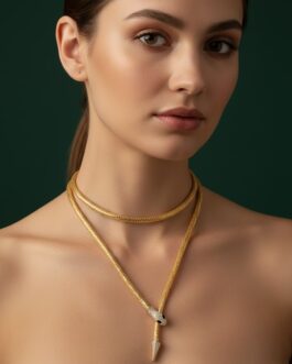 Women Unique Design Snake Pattern Adjustable Necklace