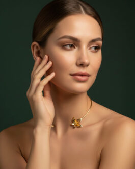 Women Gold Plated Slip On Neck Band