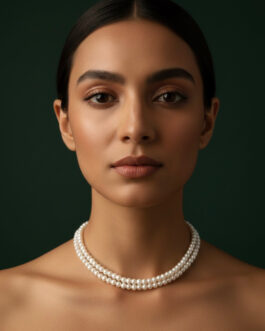 Women Pearls Mala Layered Necklace