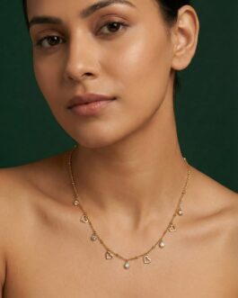 Women Trendy Heart & Teadrops Necklace