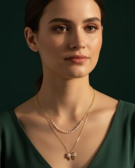 Women Classic Beads & Stone Layered Chain