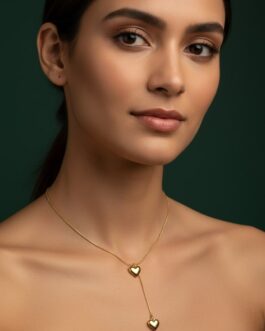 Women Heart-Shaped Minimal Pandent Necklace