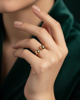 Women Golden Contemporary Ring
