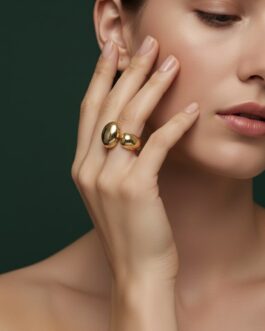 Women Golden Contemporary Ring