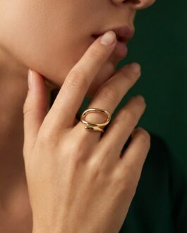 Women Golden Contemporary Ring
