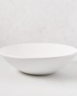 Organic Flared Ceramic Serve Bowl