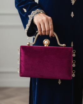 Maroon Formal Clutch For Women