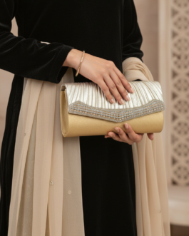 Golden Fancy Clutch For Women