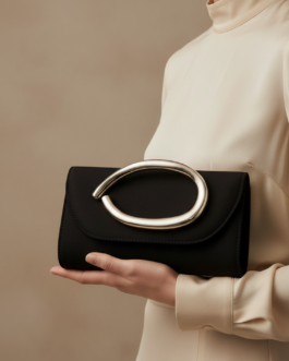 Black Fancy Clutch For Women