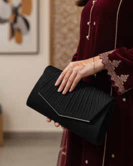 Black Fancy Clutch For Women