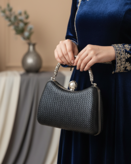 Black Formal Clutch For Women