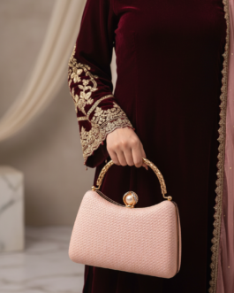 Pink Formal Clutch For Women