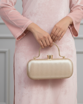 Golden Fancy Clutch For Women