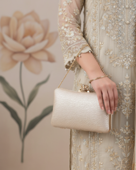 Golden Fancy Clutch For Women