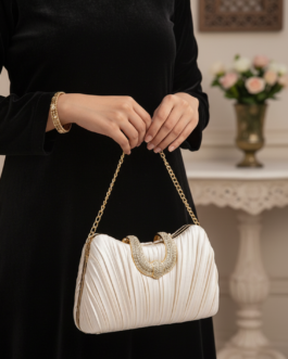 Champagne Formal Clutch For Ladies