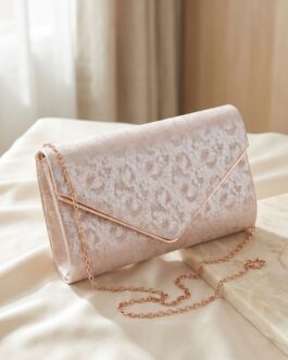 Golden Fancy Clutch For Ladies