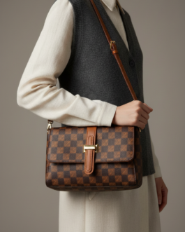 Brown Formal Shoulder Bag For Ladies