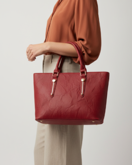 Maroon Formal Shoulder Bag For Ladies