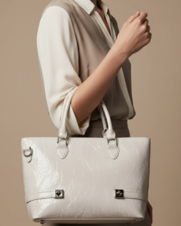 Silver Formal Shoulder Bag For Women