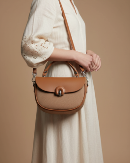 Brown Formal Shoulder Bag For Ladies