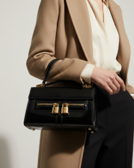 Black Formal Shoulder Bag For Ladies