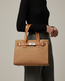 Beige Formal Hand Bag For Women