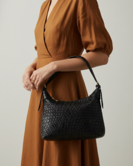 Black Formal Shoulder Bag For Women