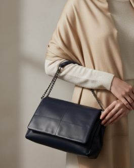 Blue Formal Shoulder Bag For Ladies
