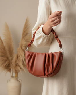 Maroon Formal Shoulder Bag For Ladies