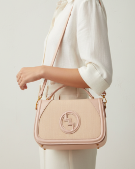 Beige Formal Shoulder Bag For Ladies