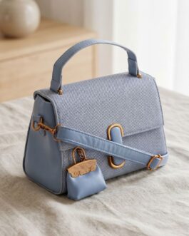 Sky Blue Formal Hand Bag For Women