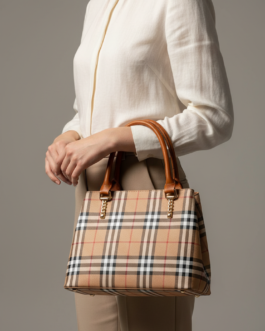 Beige Formal Hand Bag For Ladies