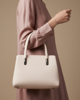 White Formal Hand Bag For Women