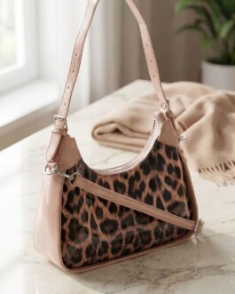 Beige Formal Shoulder Bag For Ladies