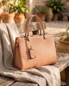 Beige Formal Hand Bag For Women