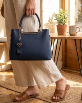 Navy Formal Hand Bag For Ladies